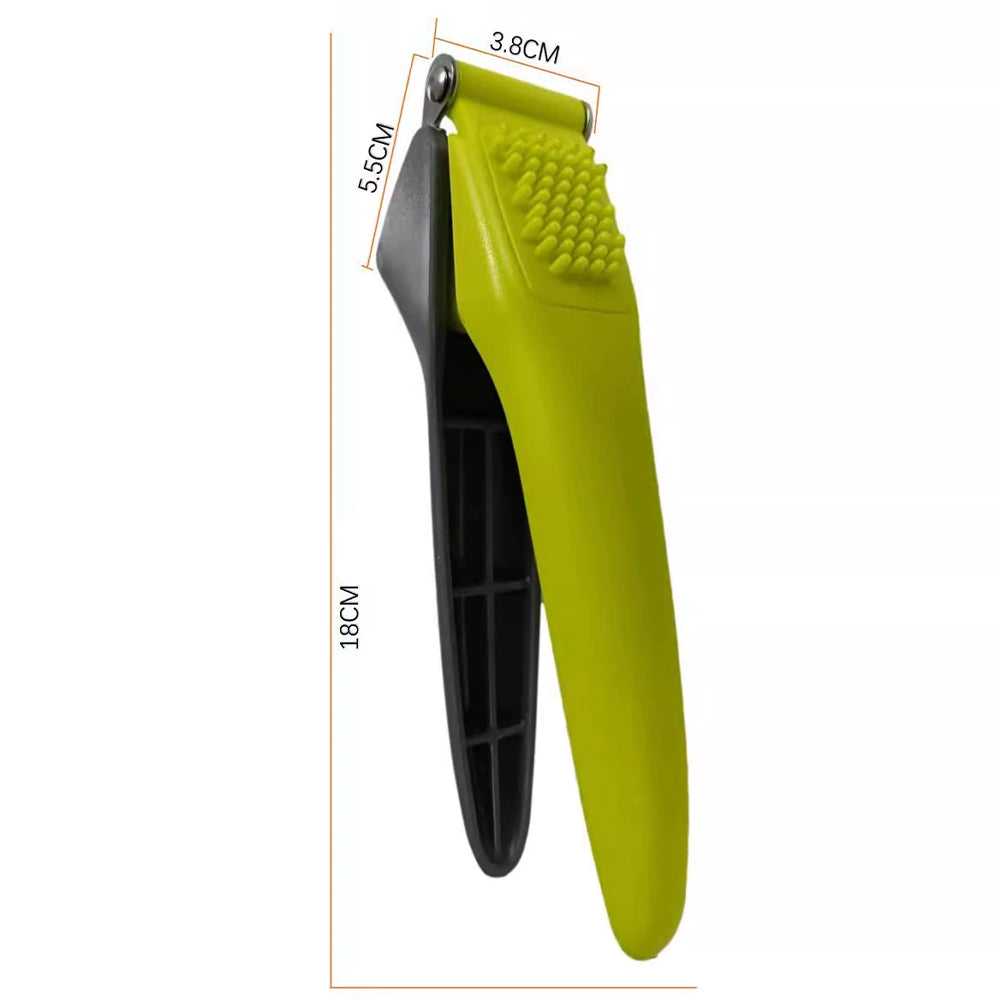 Portable Garlic Press Manual Grinding Tool, Easy-to-Clean Mincer for Garlic & Ginger Chopping, Kitchen Essential