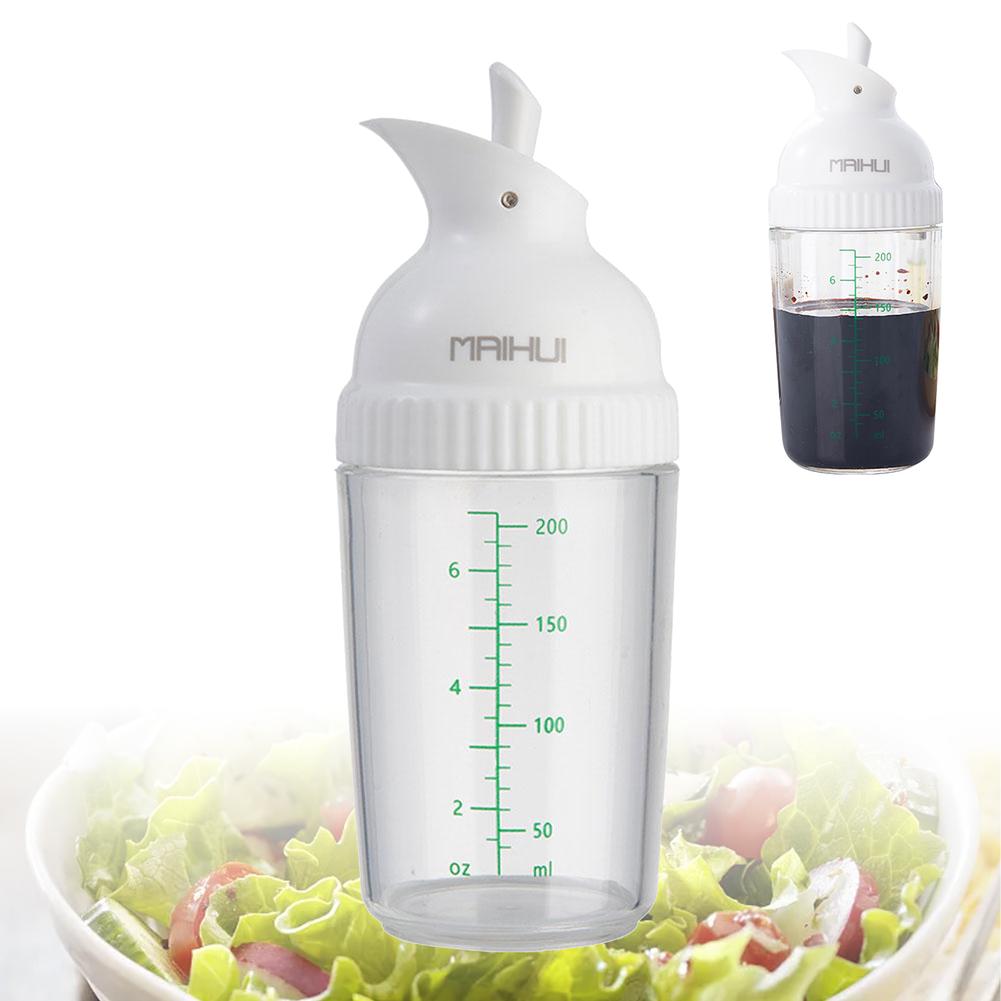Salad Dressing Shaker Cup Leak Proof Manual Sauces Mixer 3