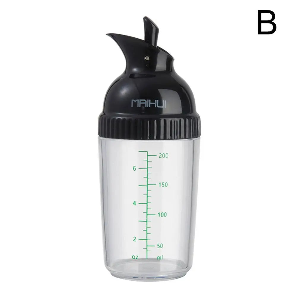 Salad Dressing Shaker Cup Leak Proof Manual Sauces Mixer 7