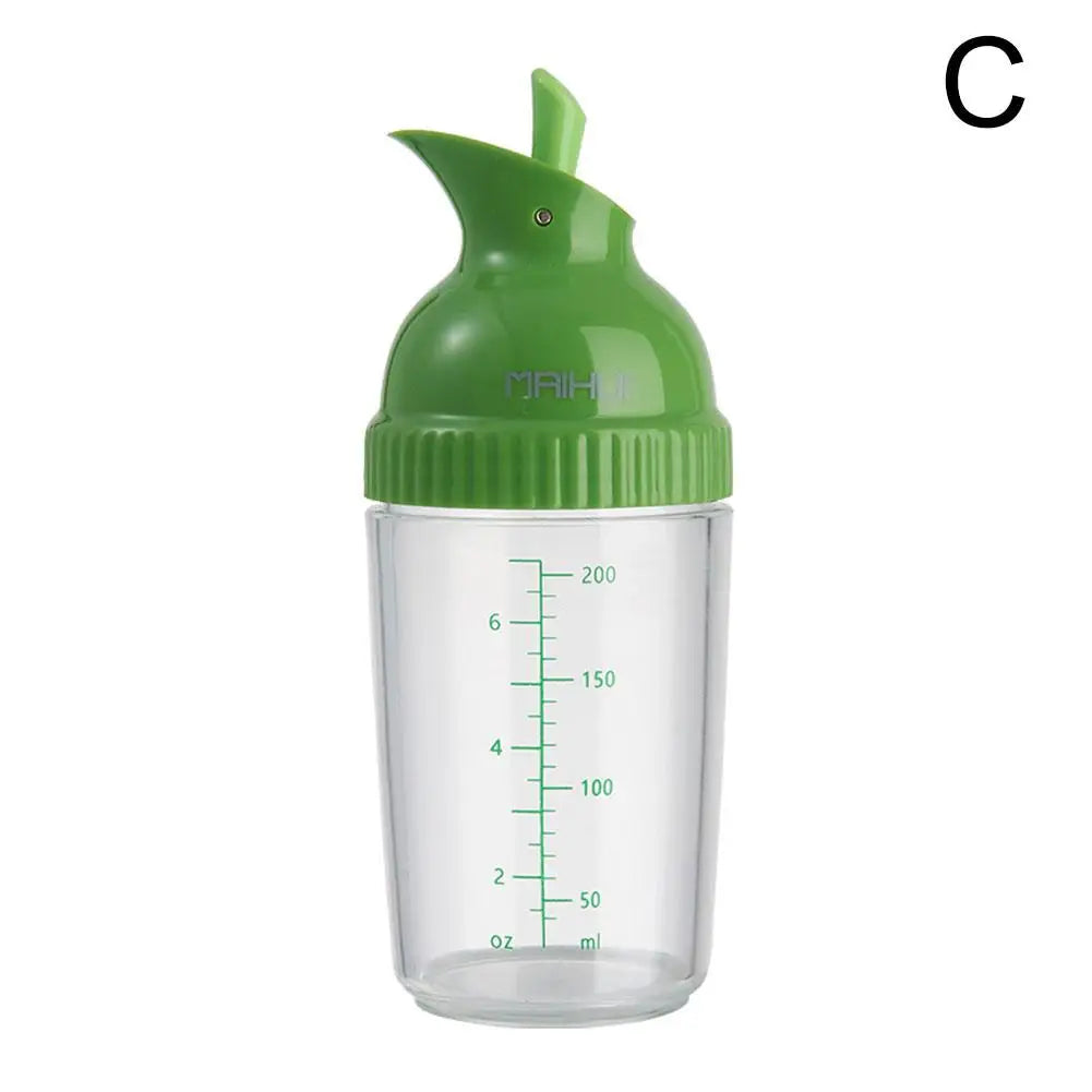 Salad Dressing Shaker Cup Leak Proof Manual Sauces Mixer 8