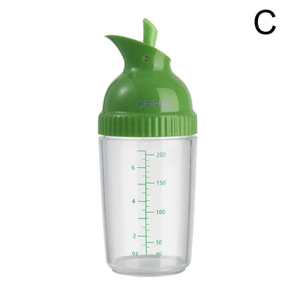 Salad Dressing Shaker Cup Leak Proof Manual Sauces Mixer 8