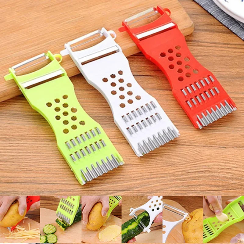 Household Kitchen Vegetable Cutter, Multi-functional Potato Grater, and Cucumber Slicer
