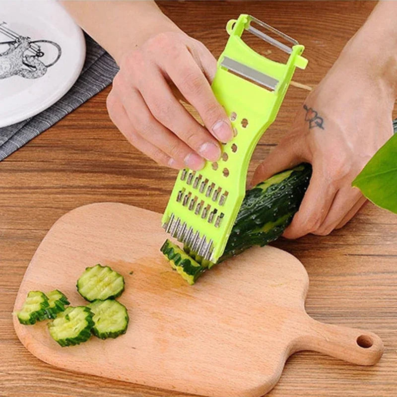 Household Kitchen Vegetable Cutter, Multi-functional Potato Grater, and Cucumber Slicer