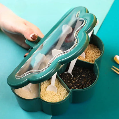 Kitchen Seasoning Box Set with Salt Pepper Sugar Spice Jars
