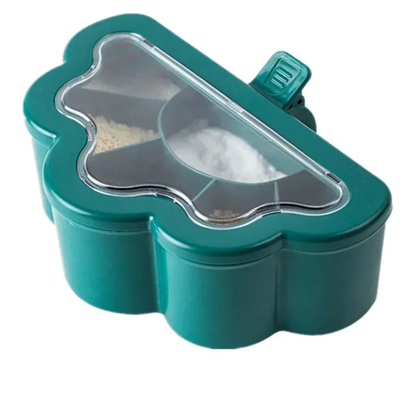 Kitchen Seasoning Box Set with Salt Pepper Sugar Spice Jars