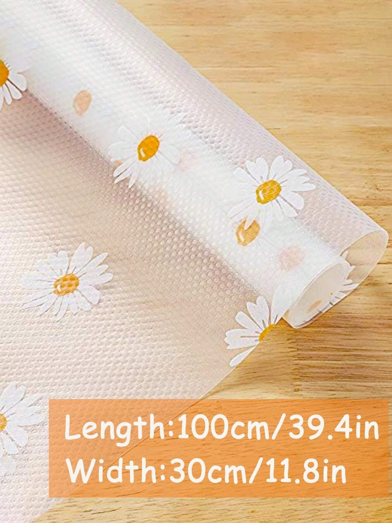 Roll Shelf Liner for Kitchen Cabinets, EVA Waterproof Fridge Pad, Non-Adhesive Drawer Liner for Easy Cabinet Mats
