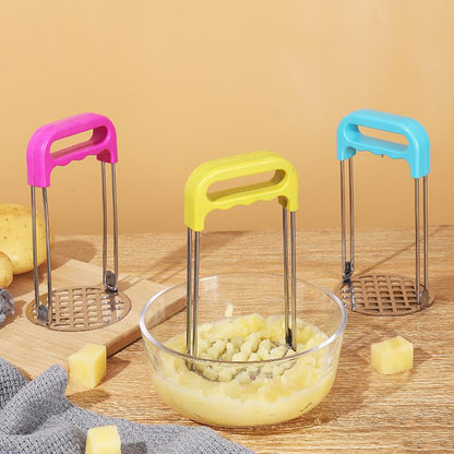 Stainless Steel Potato Masher, Manual Pressed Smasher for Baby Food and Kitchen Use