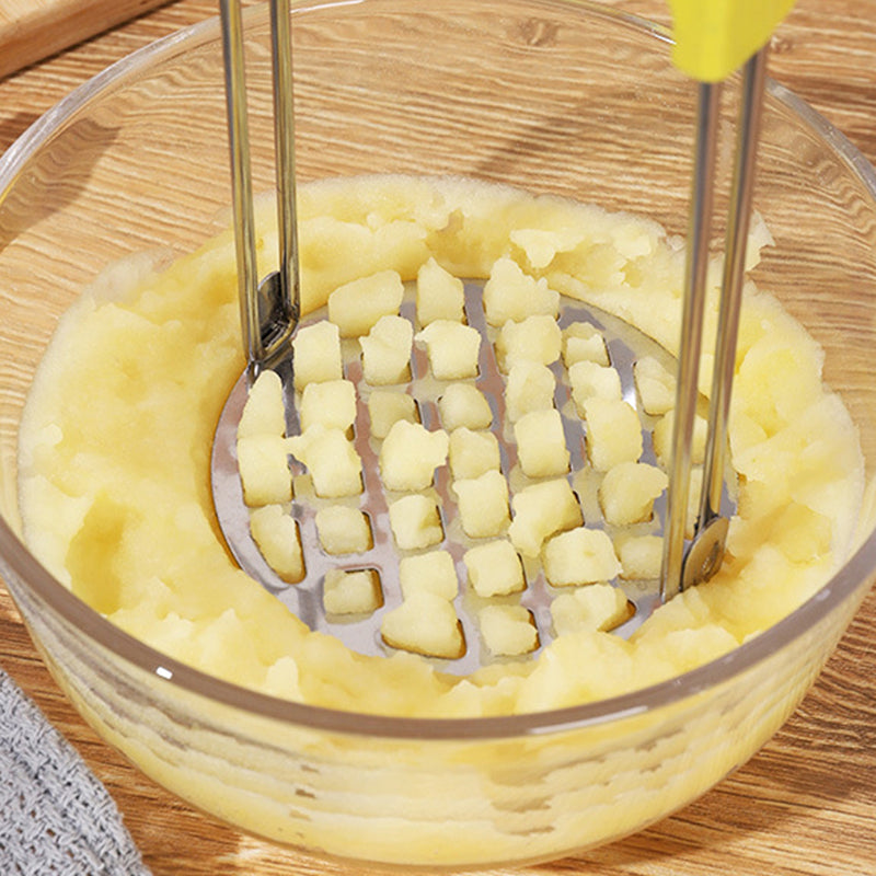 Stainless Steel Potato Masher, Manual Pressed Smasher for Baby Food and Kitchen Use