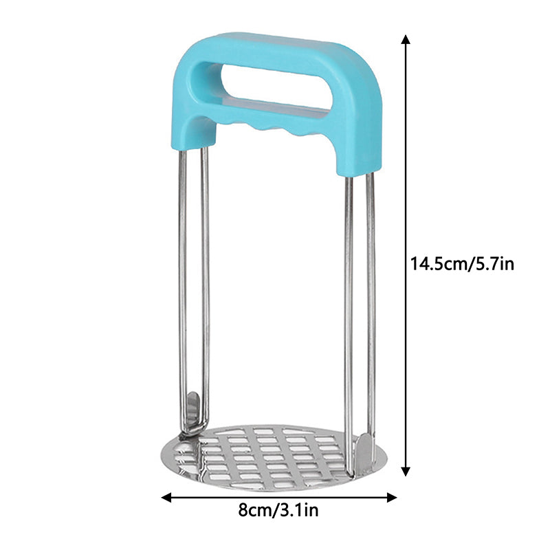 Stainless Steel Potato Masher, Manual Pressed Smasher for Baby Food and Kitchen Use