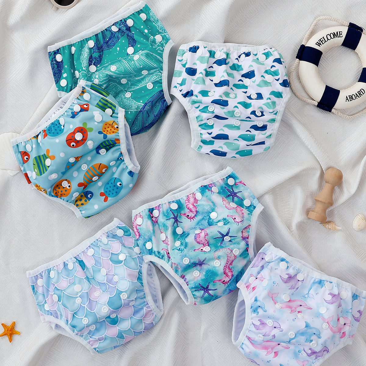 Reusable Kangobaby Swim Diapers For Babies Adjustable  Washable Pant 1