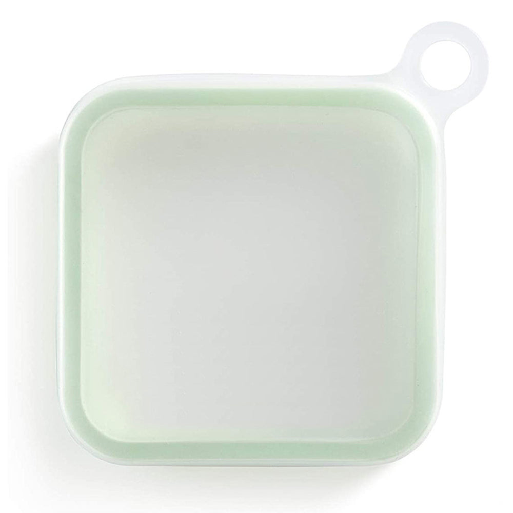 Portable Silicone Bento Box, Snack Box for Students, Lunch Box with Handle