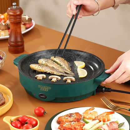 Electric MultiCooker Non Stick Frying Pan For Home Cooking Barbecue And Omelettes 3