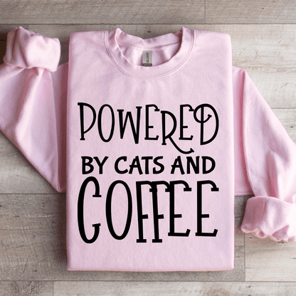 Powered By Cats And Coffee Sweatshirt