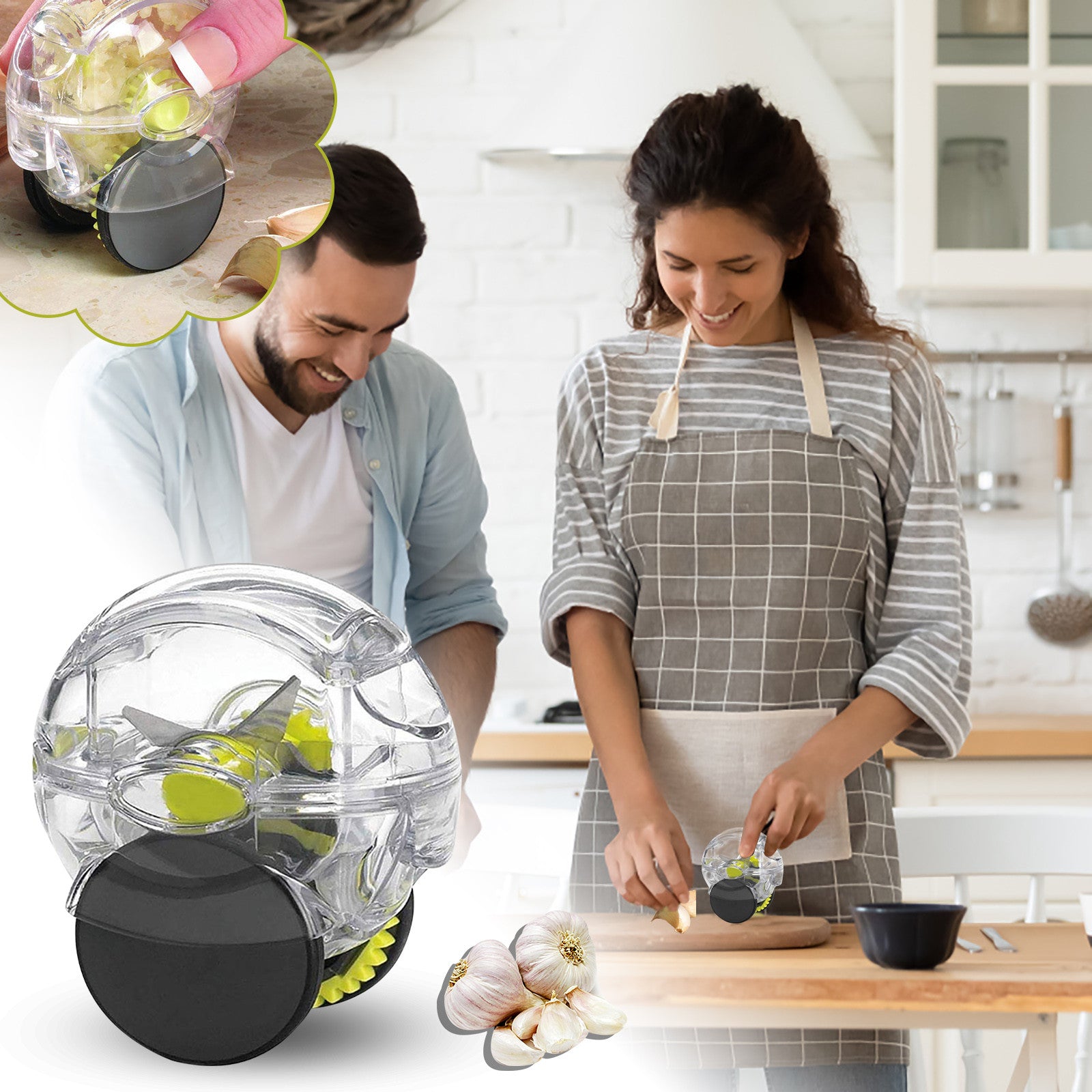 Kitchen Manual Ginger Masher Practical Garlic Chopper Tools 5
