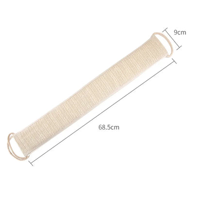 Sisal Shower Scrubber Body Brush Back Bath Shower Long Belt Towel