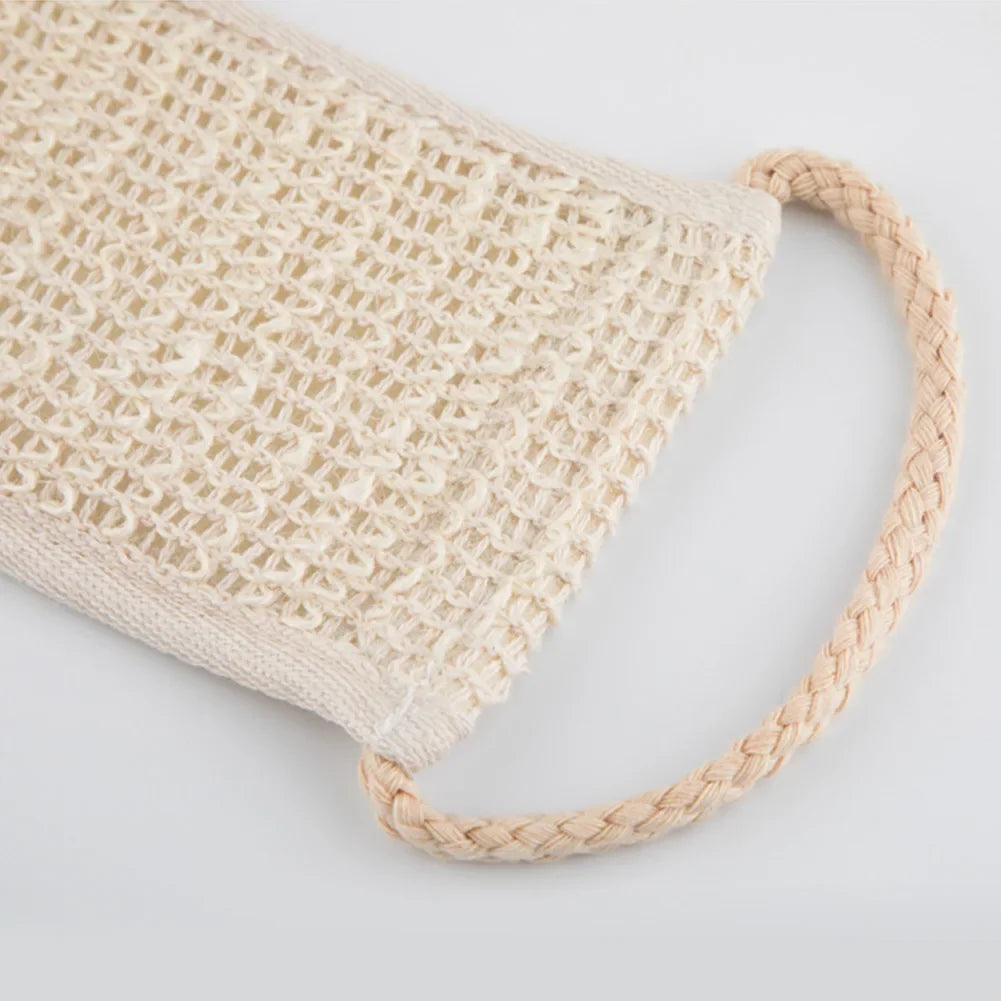 Sisal Shower Scrubber Body Brush Back Bath Shower Long Belt Towel