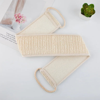 Sisal Shower Scrubber Body Brush Back Bath Shower Long Belt Towel