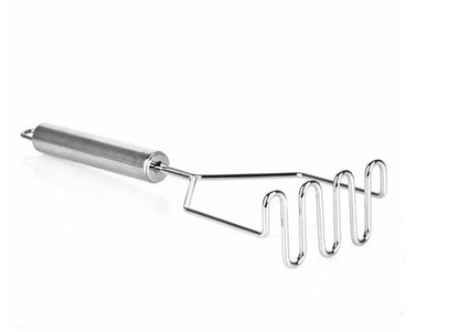 Stainless Steel Potato Masher, Kitchen Gadget, Wavy Pressure Tool for Perfect Mashed Potatoes, Cooking Accessory