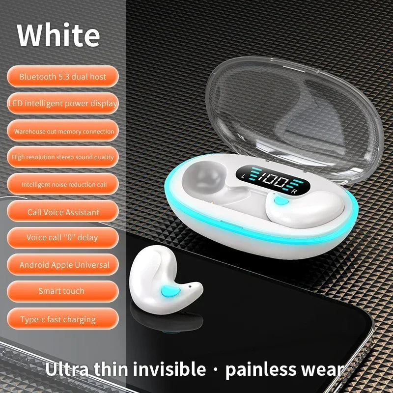Wireless Sleep Earphone Bluetooth Headset Noise Reduction Invisible Sport Headphones 6