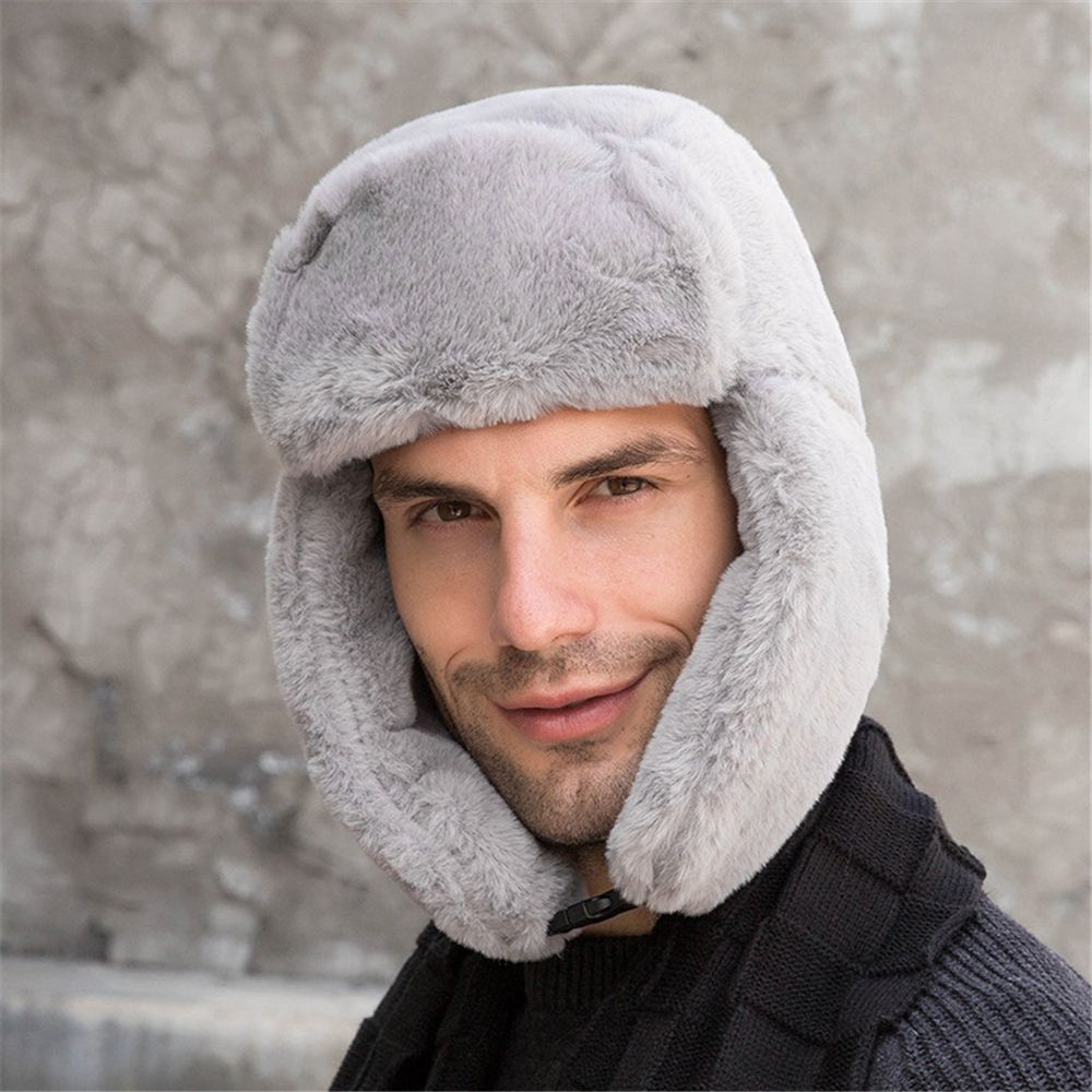 Thick Bomber Hat Russian Winter Trapper Earflap Ushanka Snow Cap 1