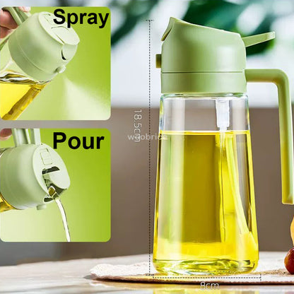 Oil Spray Bottle Kitchen Olive Oil Soy Sauce Dispenser BBQ Cooking Air Fryer Sprayer Gadget 2