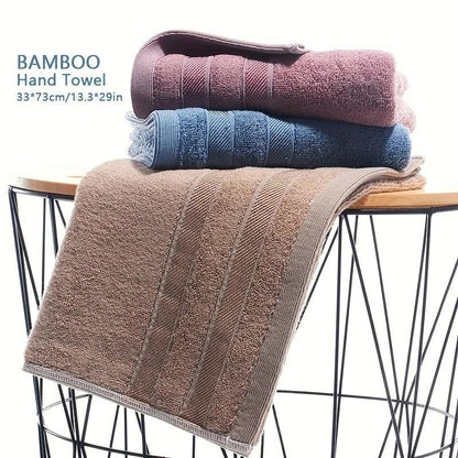 Luxury Bamboo Cotton Hand Towel Natural Sustainable Hypo Allergenic Soft And Highly Absorbent 3