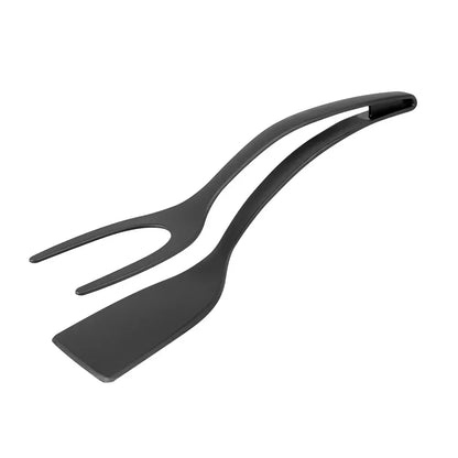 Nylon Grip Flip Tongs, Egg Spatula and Steak Turner Clamp, Pancake Cooking Accessories