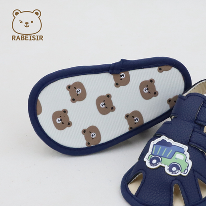 Sandals for Babies, Spring and Summer Walking Shoes, Baby Shoes with Breathable Fabric Sole