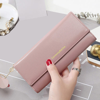 Long Wallets Multi-functional, Fashion Women PU Leather, Fold Purse, Fresh Female Clutch, Card Holder
