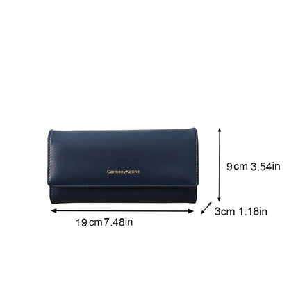 Long Wallets Multi-functional, Fashion Women PU Leather, Fold Purse, Fresh Female Clutch, Card Holder