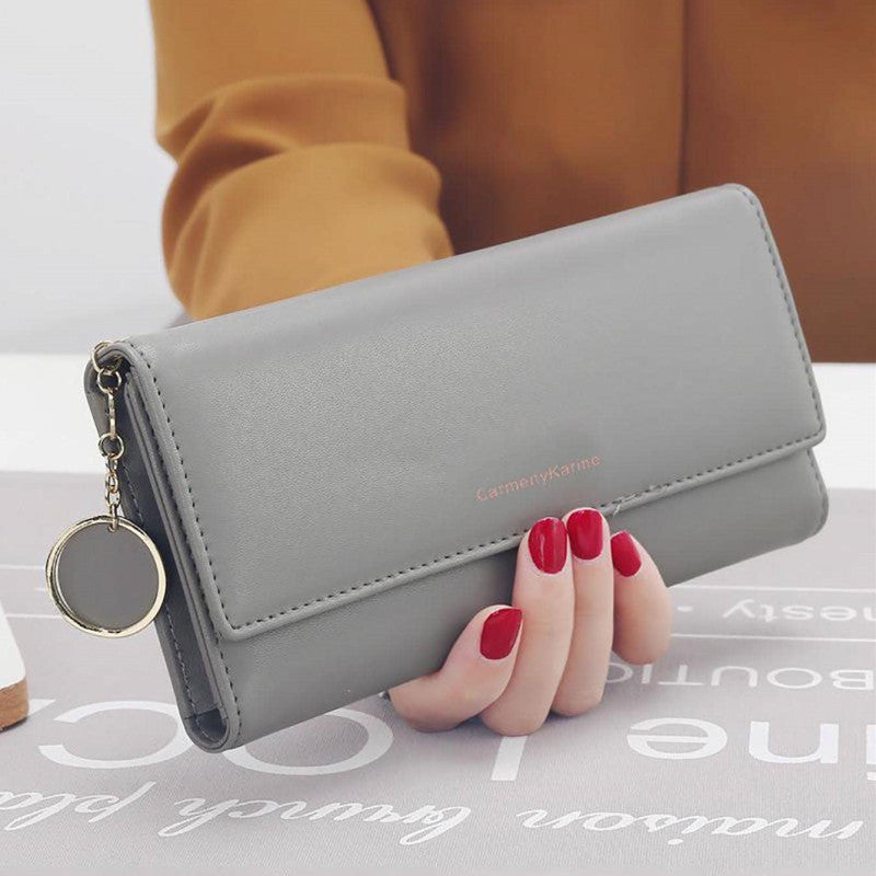 Long Wallets Multi-functional, Fashion Women PU Leather, Fold Purse, Fresh Female Clutch, Card Holder