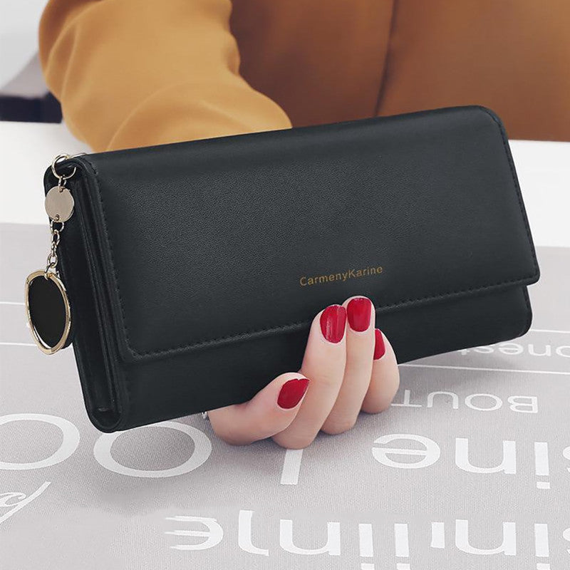 Long Wallets Multi-functional, Fashion Women PU Leather, Fold Purse, Fresh Female Clutch, Card Holder