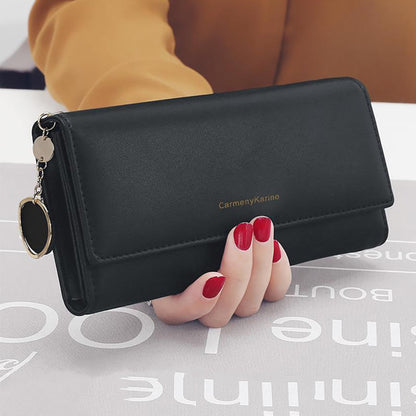 Long Wallets Multi-functional, Fashion Women PU Leather, Fold Purse, Fresh Female Clutch, Card Holder
