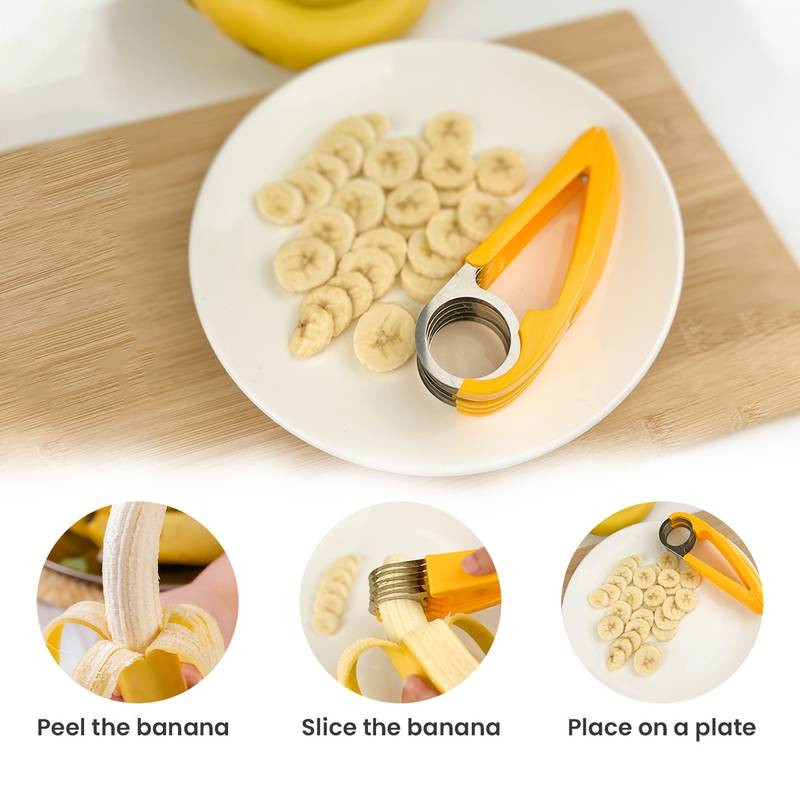 Portable Manual Slicer, Multifunctional Vegetable Chopper, Banana Cucumber Cutter for Home Use, Kitchen Gadgets