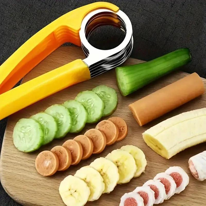 Portable Manual Slicer, Multifunctional Vegetable Chopper, Banana Cucumber Cutter for Home Use, Kitchen Gadgets