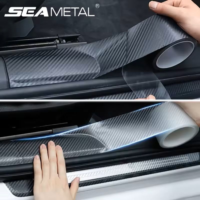 3D CarbonFiber Car Door Edge Protector Film Matte AntiScratch WearResistant Door Edge  Paint Guard  20