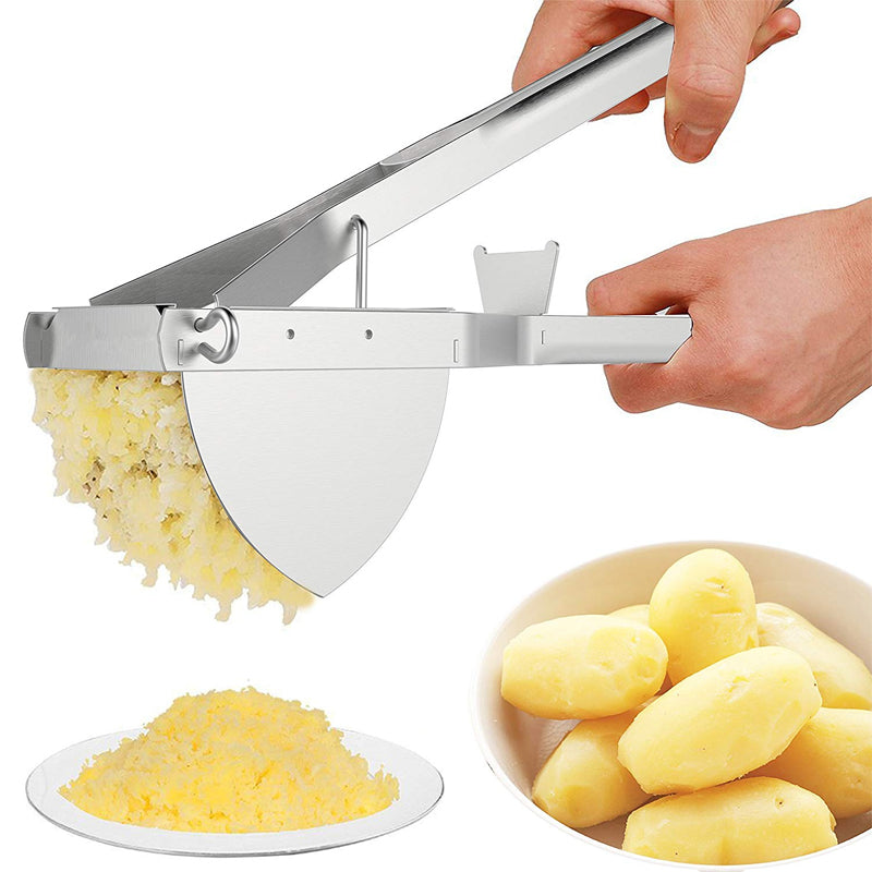 Heavy Duty Potato Ricer Masher, Stainless Steel Potato Ricer for Juicing, Baby Food, and Fruits
