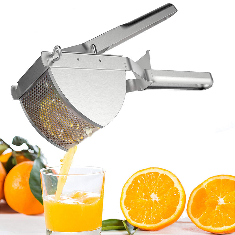 Heavy Duty Potato Ricer Masher, Stainless Steel Potato Ricer for Juicing, Baby Food, and Fruits