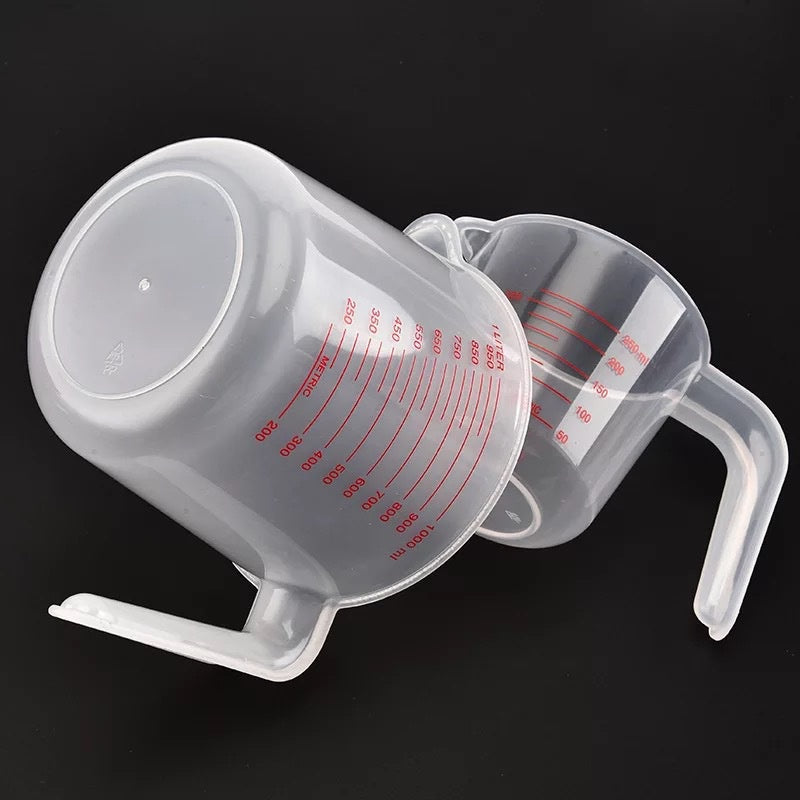 Plastic Measuring Volume Beaker, Baking Liquid Measuring Cups with PVC Scale