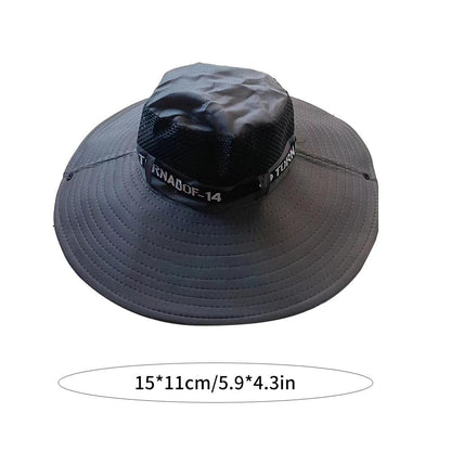 Men Women Breathable Summer Large Sun Hat, UV Protection Mesh Fishing Cap, Hiking and Beach Fisherman Hat for Outdoor