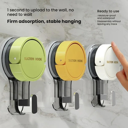 Suction Hooks For Home And Bathroom Strong Vacuum Power No Drilling Traceless Adhesive Hooks For Ki 1