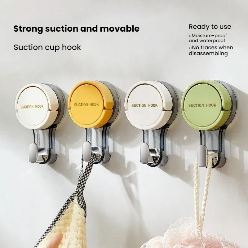 Suction Hooks For Home And Bathroom Strong Vacuum Power No Drilling Traceless Adhesive Hooks For Ki 2