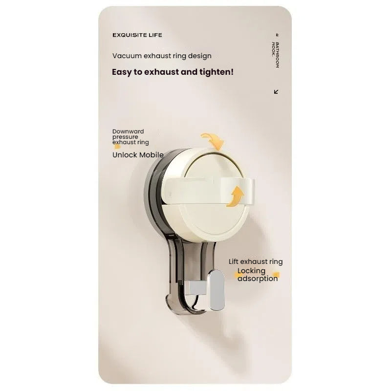 Suction Hooks For Home And Bathroom Strong Vacuum Power No Drilling Traceless Adhesive Hooks For Ki 4