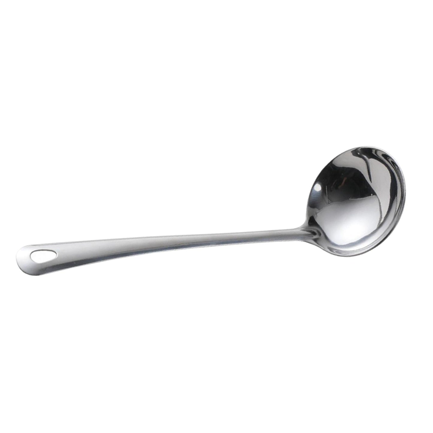 Long Handle Stainless Steel Soup Ladle, Serving Spoon for Sauces, Salad Dressing, Gravy, Pancake Batter