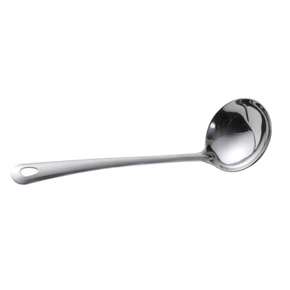 Long Handle Stainless Steel Soup Ladle, Serving Spoon for Sauces, Salad Dressing, Gravy, Pancake Batter