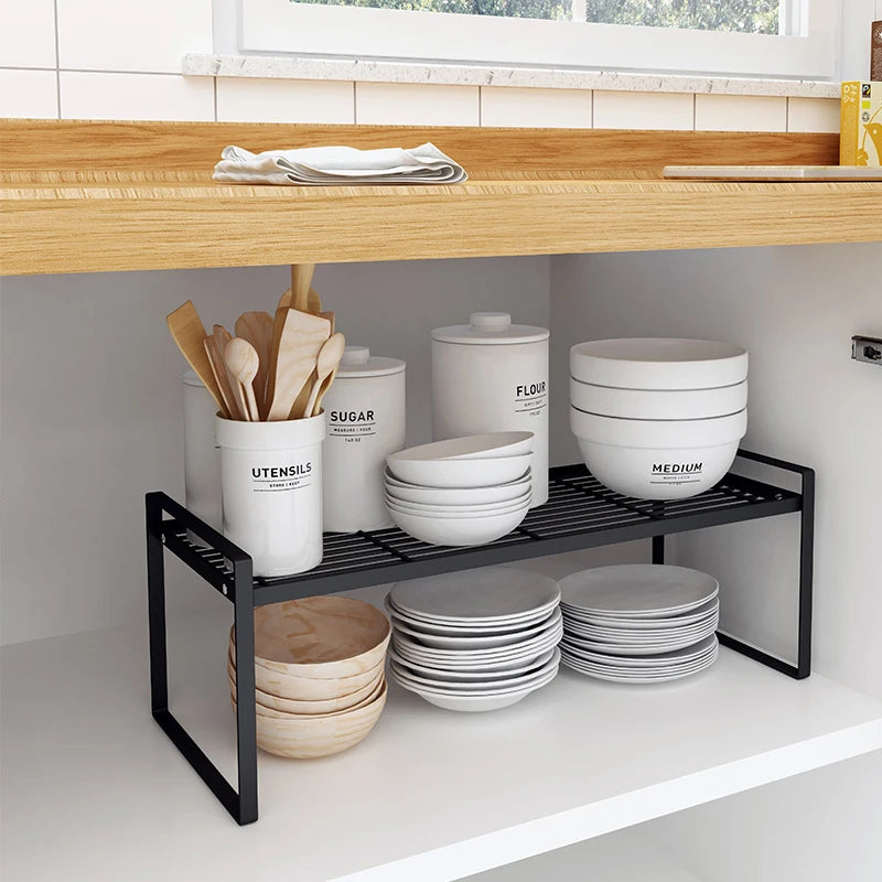 Steel Kitchenware Utensils Drainer Shelf, Bowl Storage Rack, Over Sink Cutlery Drying Holder, Cabinet Organizer