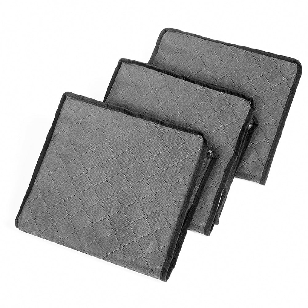Non-Woven Foldable Storage Bag, Large Capacity Quilt Organizer with Zipper