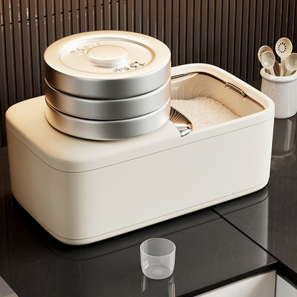 Rice Storage Box With Lid Insect Proof And Moisture Proof For Grains Sealed Jar Kitchen Container D 3