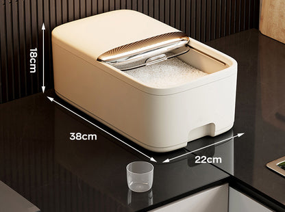 Rice Storage Box With Lid Insect Proof And Moisture Proof For Grains Sealed Jar Kitchen Container D 6