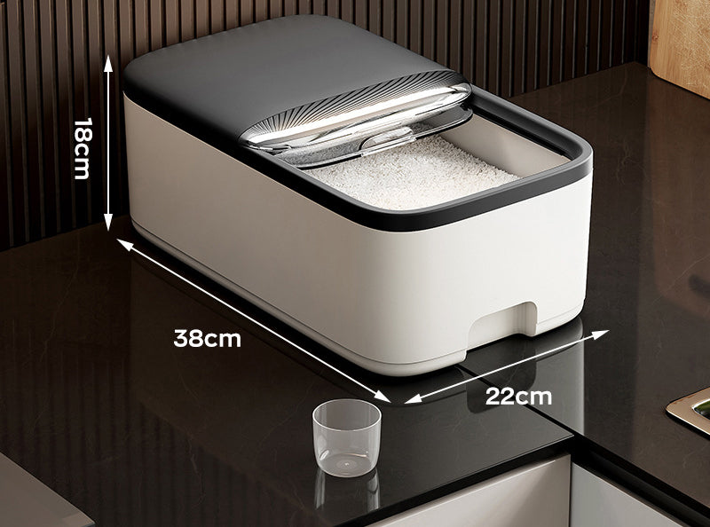 Rice Storage Box With Lid Insect Proof And Moisture Proof For Grains Sealed Jar Kitchen Container D 8